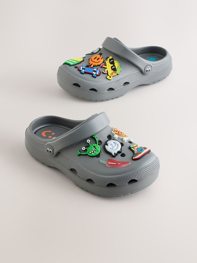 Grey Random Comfort Clogs - Image 1 of 5