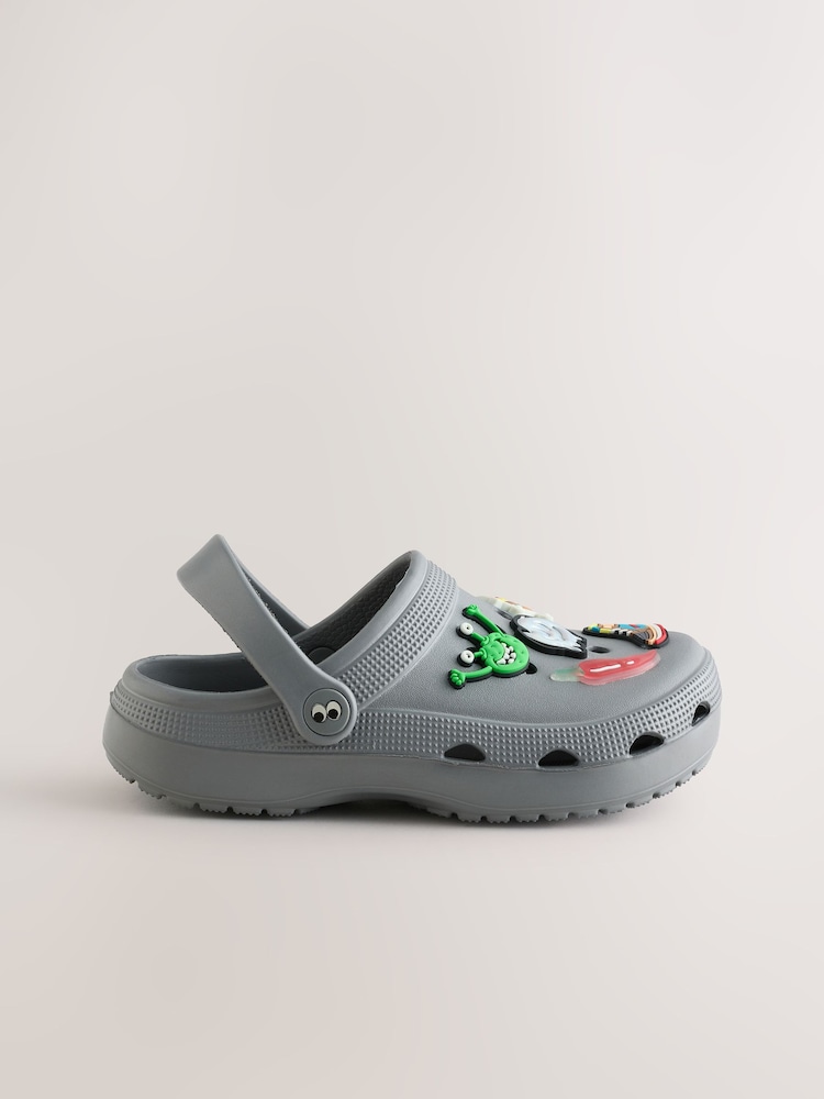 Grey Random Comfort Clogs - Image 2 of 5