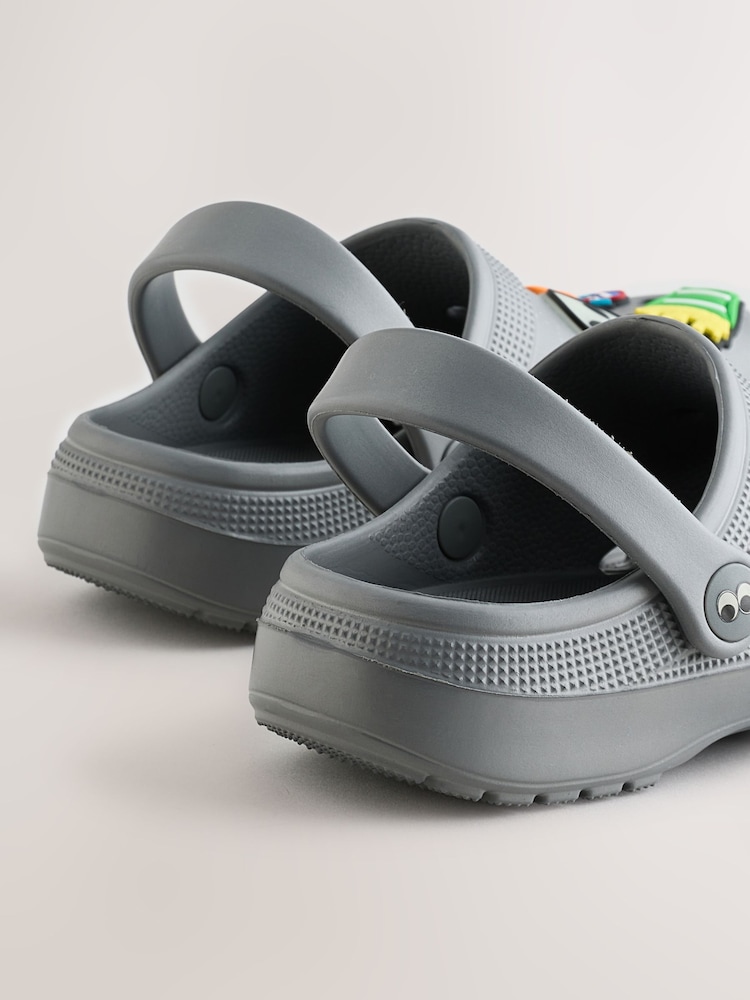 Grey Random Comfort Clogs - Image 5 of 5