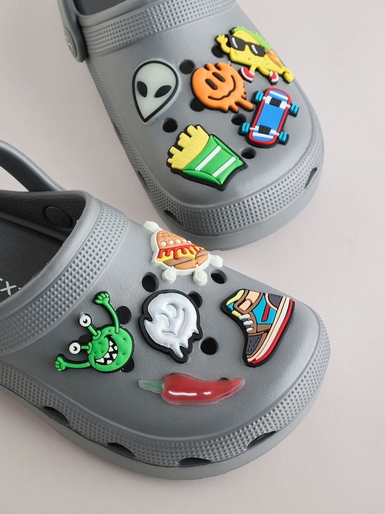 Grey Random Comfort Clogs - Image 7 of 7