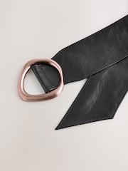 Black Wide Leather Belt - Image 3 of 3