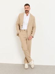 FatFace Bosbury Natural Linen Blazer - Image 2 of 7