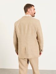 FatFace Bosbury Natural Linen Blazer - Image 3 of 7