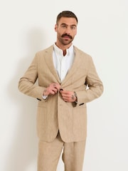 FatFace Bosbury Natural Linen Blazer - Image 4 of 7