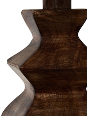 BHS Natural Henlock Wooden Table Lamp with Shade - Image 5 of 6