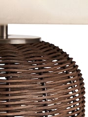 BHS Natural Garvey Large Rattan Table Lamp - Image 6 of 6