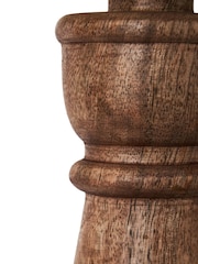 BHS Natural Henlock Wooden Table Lamp with Shade - Image 6 of 6