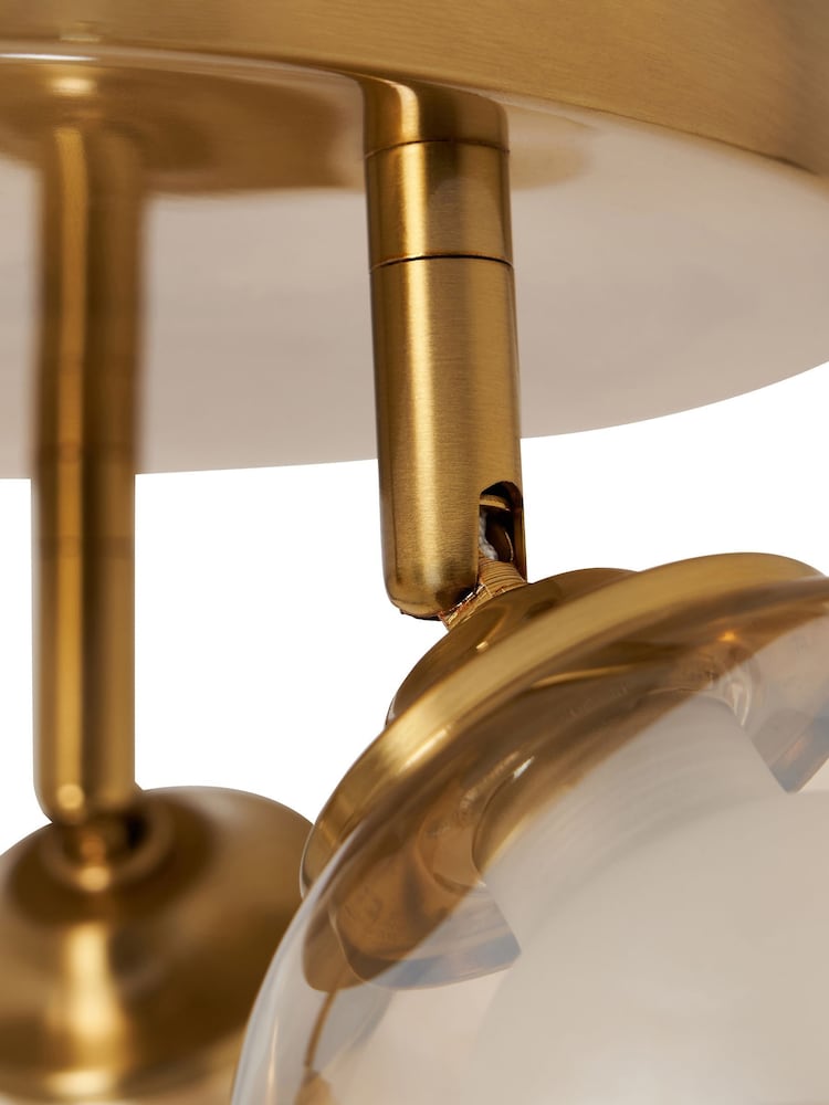 BHS Satin Brass Vanity 3 Light Spotlight Plate - Image 7 of 7 BHS Satin Brass Vanity 3 Light Spotlight Plate - Image 7 of 7