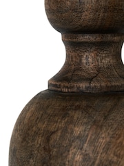 BHS Natural Henlock Wooden Table Lamp with Shade - Image 6 of 6