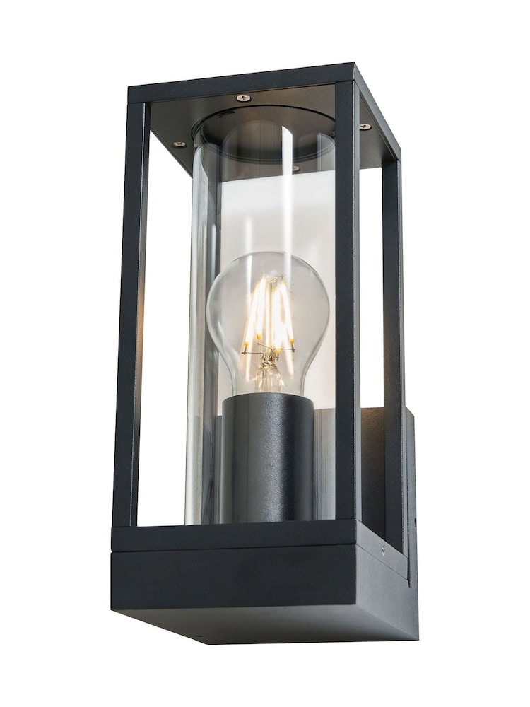 BHS Black Harmby Outdoor Wall Lantern - Image 1 of 4 BHS Black Harmby Outdoor Wall Lantern - Image 1 of 4
