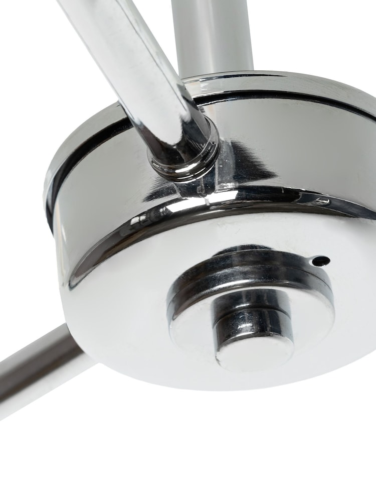 BHS Chrome Montreal Classic Bathroom Flush 3 Light - Image 2 of 4