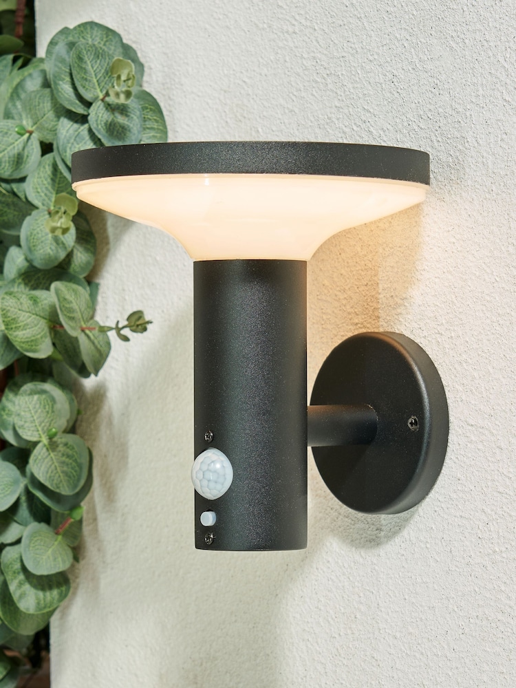 BHS Black Ombersley LED Solar Wall Light - Image 1 of 5 BHS Black Ombersley LED Solar Wall Light - Image 1 of 5