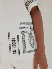 Ecru White Revere Button Through Shirt and Shorts Set (3-16yrs) - Image 9 of 9