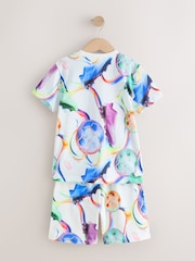 Multi Football Short Sleeve T-Shirt and Shorts Set (3-16yrs) - Image 8 of 10