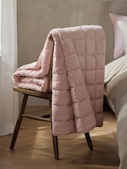 Pink Darcie Textured Quilted Bedspread - Image 2 of 4