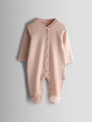 Jojo Maman Bébé Pink Sleepsuit - Image 2 of 10