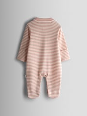 Jojo Maman Bébé Pink Sleepsuit - Image 3 of 10