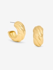 Mood Gold Polished Intertwined Hoop Earrings - Image 1 of 5