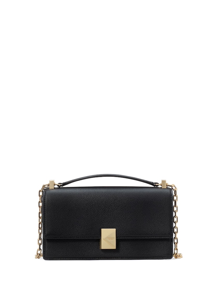Kate Spade Deco Mini Flap Black Bag - Image 1 of 7