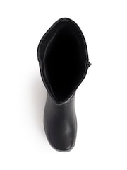 Pavers Black Flat Slouch Boots - Image 4 of 5