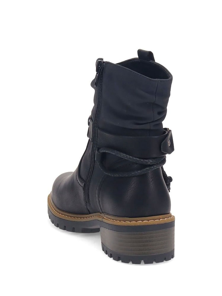 Buy Pavers Black Wide-Fit Buckle Ankle Boots from Next Canada