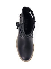 Pavers Black Wide-Fit Buckle Ankle Boots - Image 4 of 5