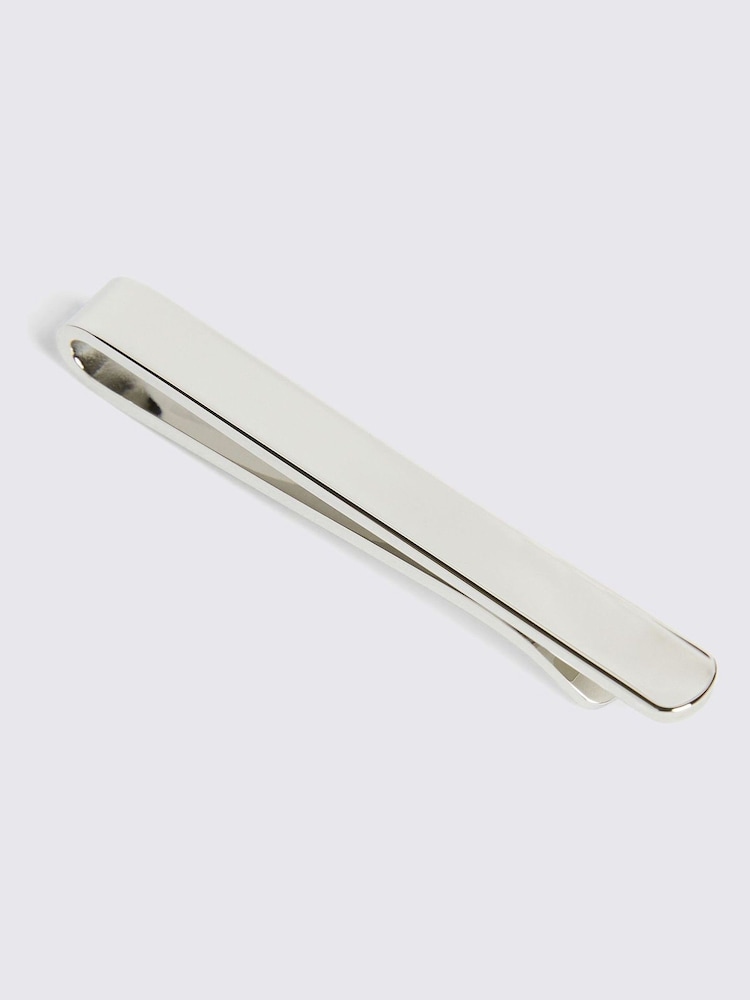 رمادي - MOSS MOSS Tie Bar Cufflinks - صورة 1 من 2