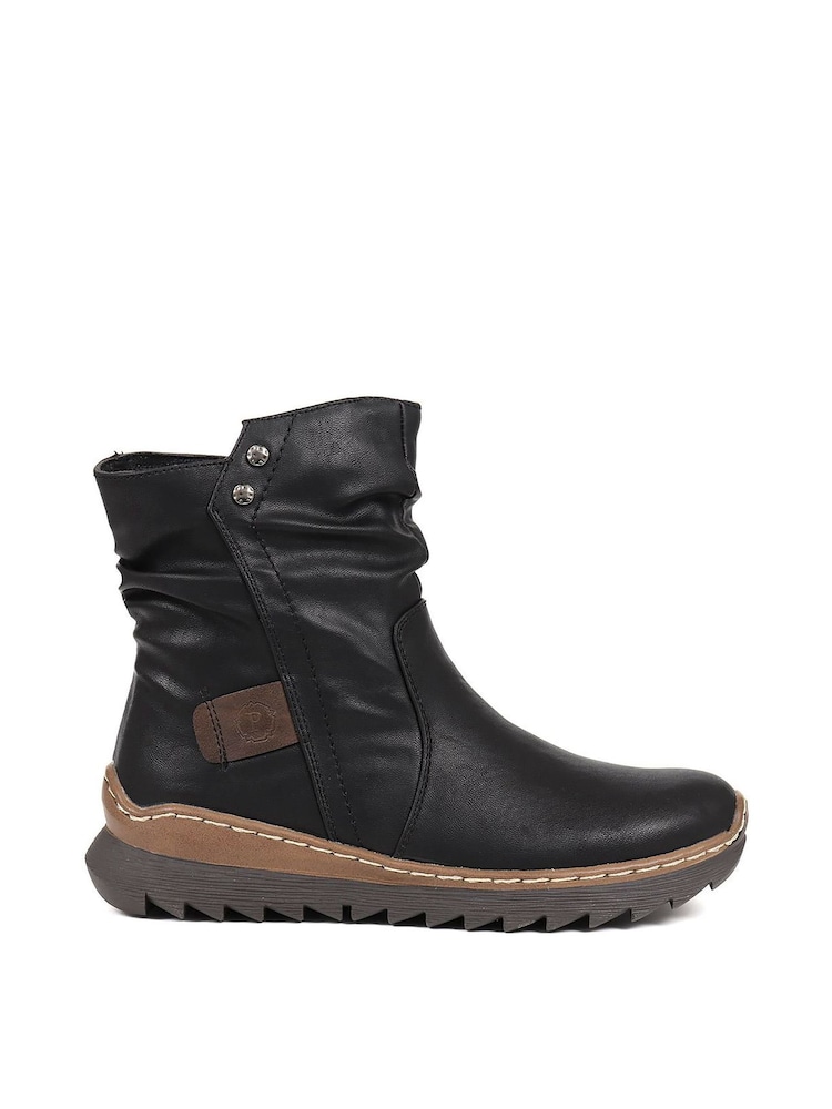 Pavers Black Casual Ankle Boots - Image 1 of 5