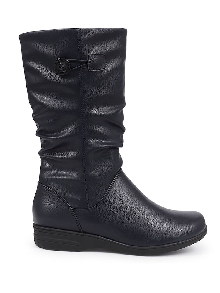 Azul - Pavers Flat Slouch Boots - Imagen 1 de 5