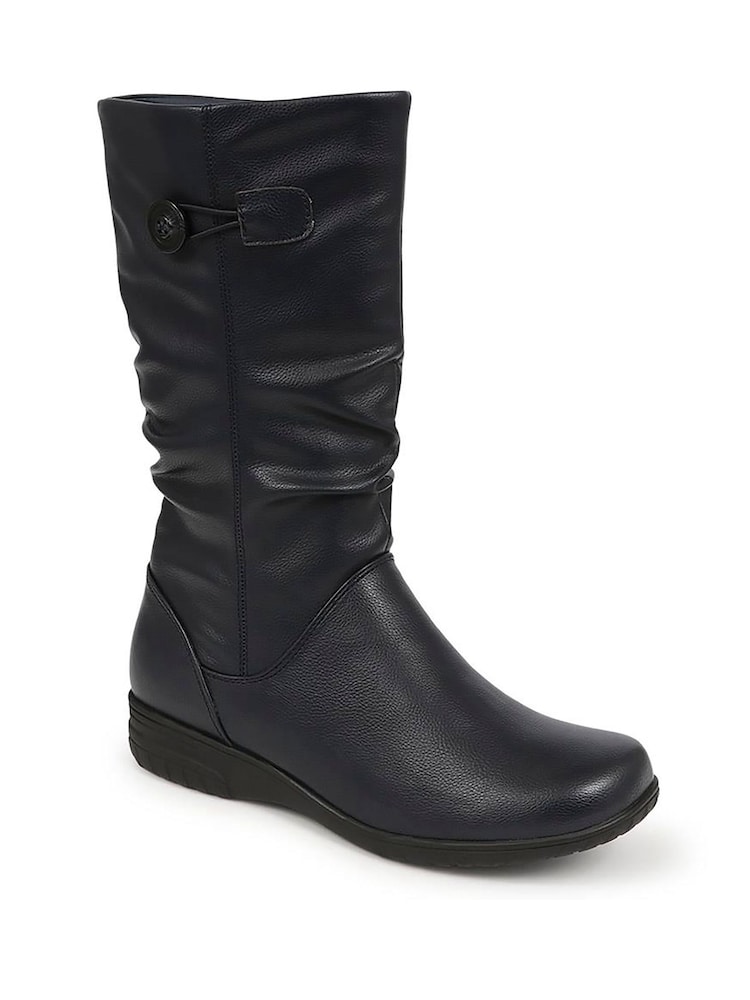 Azul - Pavers Flat Slouch Boots - Imagen 2 de 5