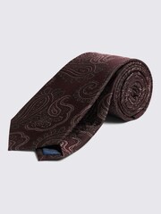 MOSS Shimmer Gold Paisley Tie - Image 1 of 2