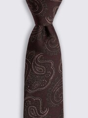 MOSS Shimmer Gold Paisley Tie - Image 2 of 2