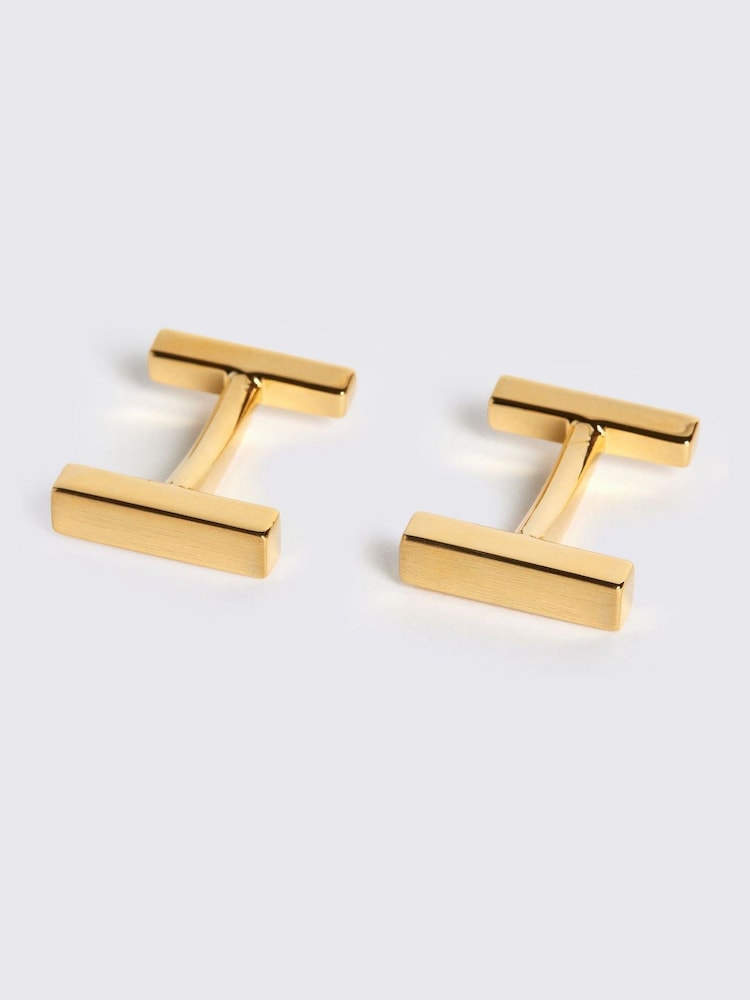 MOSS Brushed Bar Cufflinks - Image 1 of 2 MOSS Brushed Bar Cufflinks - Image 1 of 2