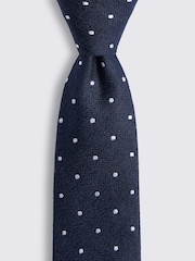 MOSS Gold Polka Dot Tie - Image 2 of 2