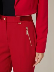 Star by Julien MacDonald Red Zip Detail Trousers - صورة 3 من 5