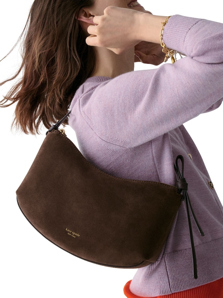 Kate Spade Loop Shoulder Brown Bag - Image 4 of 4