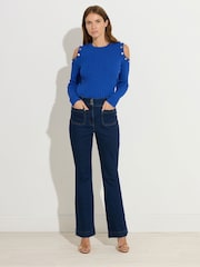 Star by Julien MacDonald Poppa Cold Shoulder Jumper - Imagem 3 de 6