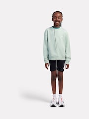 New Balance Green French Terry Small Logo Crew Sweatshirt - Image 5 of 9