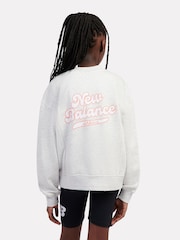 New Balance Script FT Graphic Print Crew Sweatshirt - Imagen 3 de 10