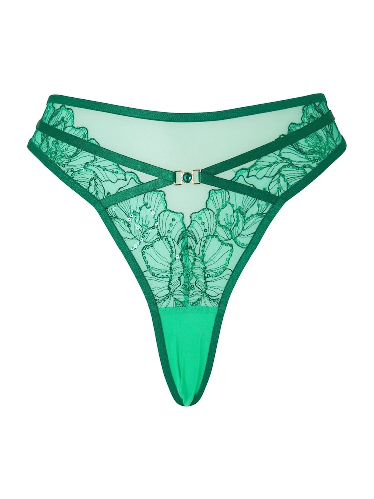 Ann Summers Mid Green Divine Temptation Brazilian Knickers - Image 5 of 5