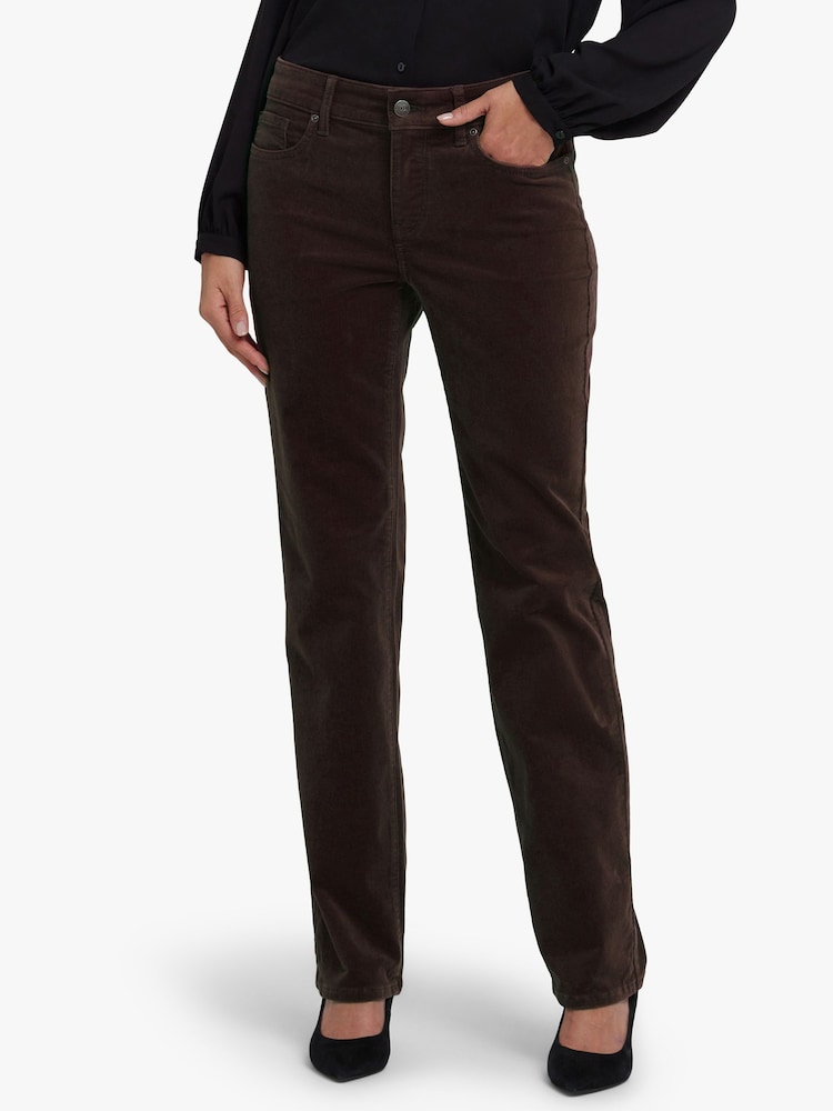 NYDJ Marilyn Straight Leg Corduroy Jeans - Image 4 of 4 NYDJ Marilyn Straight Leg Corduroy Jeans - Image 4 of 4