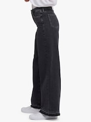 NYDJ Black Teresa Wide Leg Jeans With Released Hems - Image 4 of 5