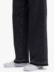 NYDJ Black Teresa Wide Leg Jeans With Released Hems - Image 5 of 5