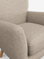 Mid Natural Wilson Highback Armchair - Image 4 of 5