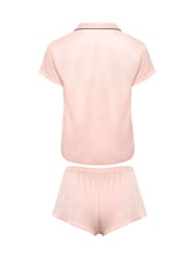 Bluebella Pink Abigail Luxury Satin Short Pyjamas Set - Image 5 of 5