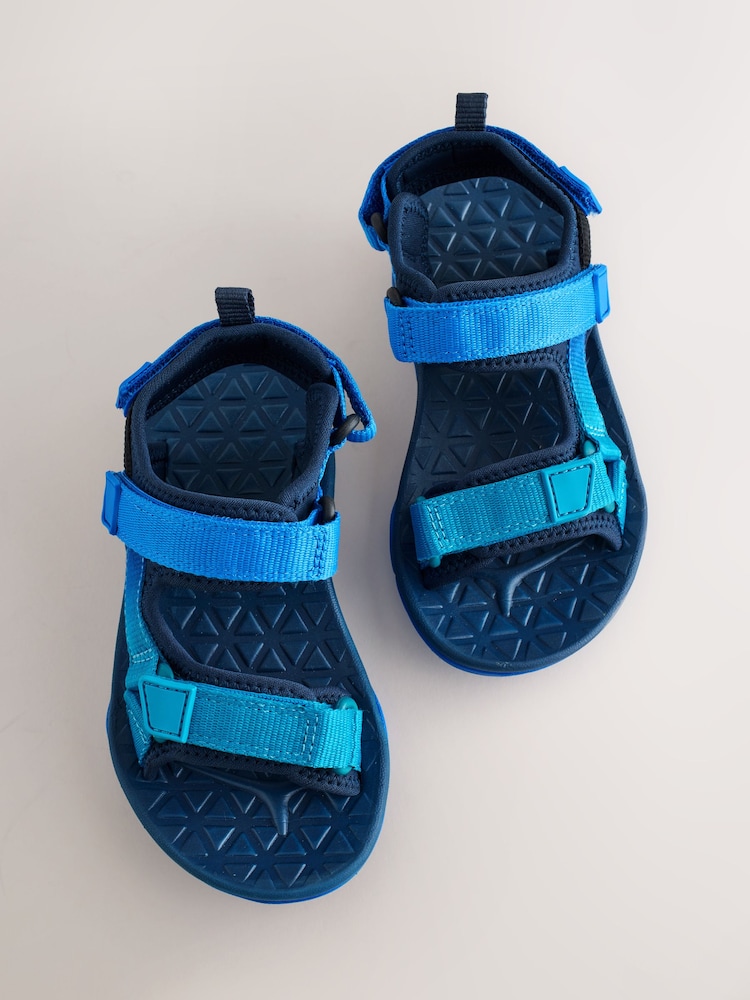 Blue Wide Fit (G) Touch Fastening Trekker Walking Sandals - Image 5 of 5 Blue Wide Fit (G) Touch Fastening Trekker Walking Sandals - Image 5 of 5