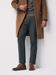 Tan Brown Standard Fit Derby Shoes with Navy Contrast Sole - Image 2 of 6