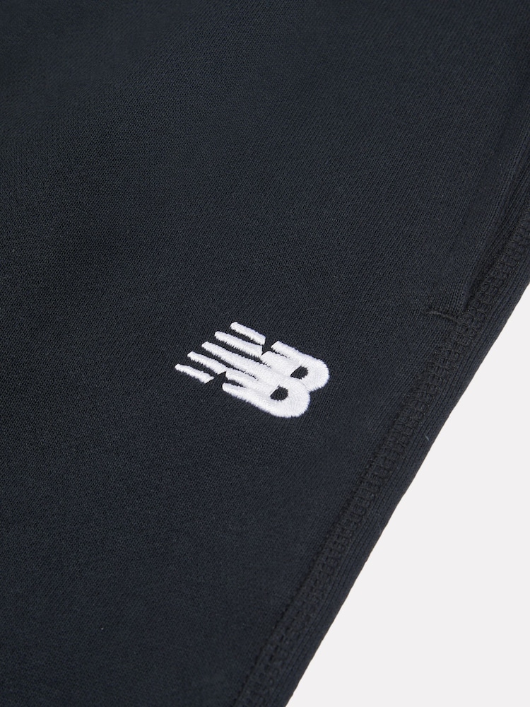 New Balance Black French Terry Small Logo Straight Leg Joggers - Image 3 of 3 New Balance Black French Terry Small Logo Straight Leg Joggers - Image 3 of 3