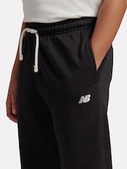 ブラック - New Balance フレンチテリー スモールロゴ ストレートレッグ ジョガー - 画像 4 / 7
