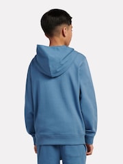 New Balance Blue French Terry Small Logo Hoodie - Image 3 of 8